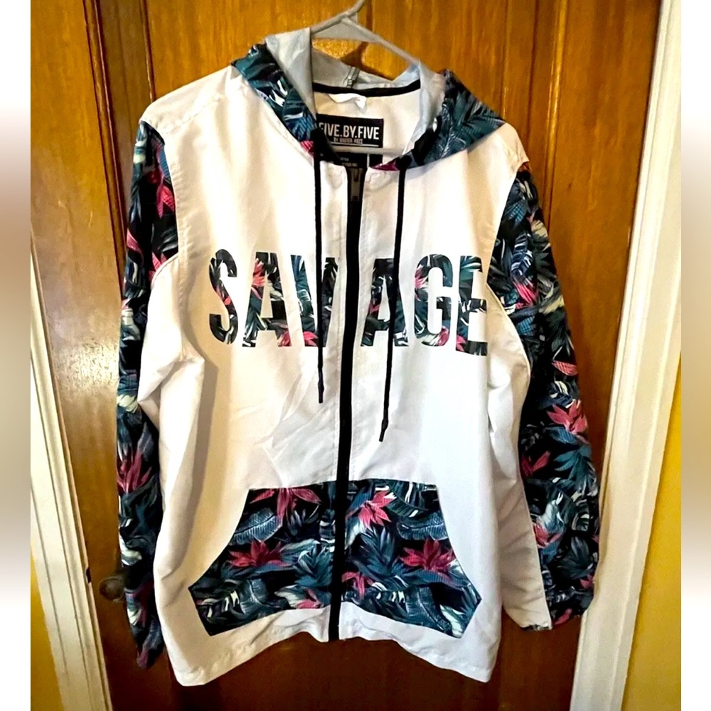 "SAVAGE" - Five. By. Five by Master Piece Windbreaker/Rave jacket - Men’s L